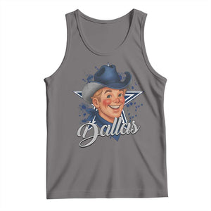 DFC Game Day Tank Top Funny Blue Star Sport Fan Football Game TS11 Deep Heather Print Your Wear