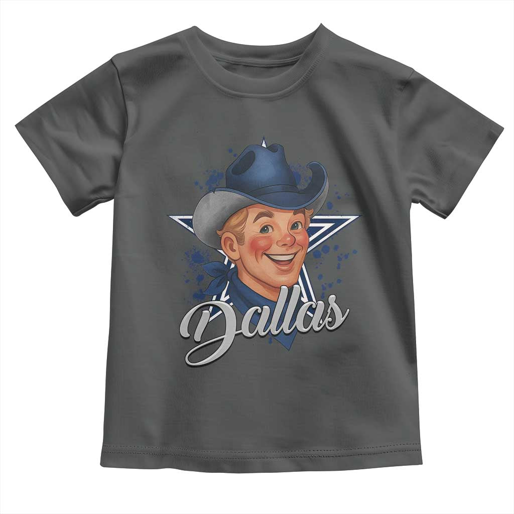 DFC Game Day Toddler T Shirt Funny Blue Star Sport Fan Football Game TS11 Dark Heather Print Your Wear