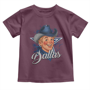 DFC Game Day Toddler T Shirt Funny Blue Star Sport Fan Football Game TS11 Maroon Print Your Wear