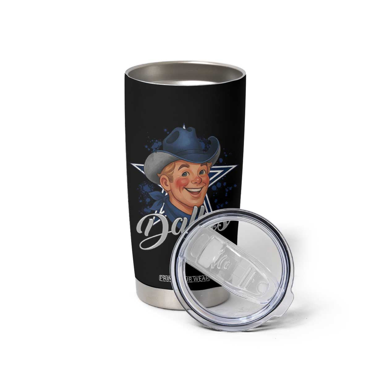 DFC Game Day Tumbler Cup Funny Blue Star Sport Fan Football Game TS11 Print Your Wear