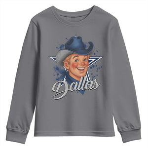 DFC Game Day Youth Sweatshirt Funny Blue Star Sport Fan Football Game TS11 Charcoal Print Your Wear