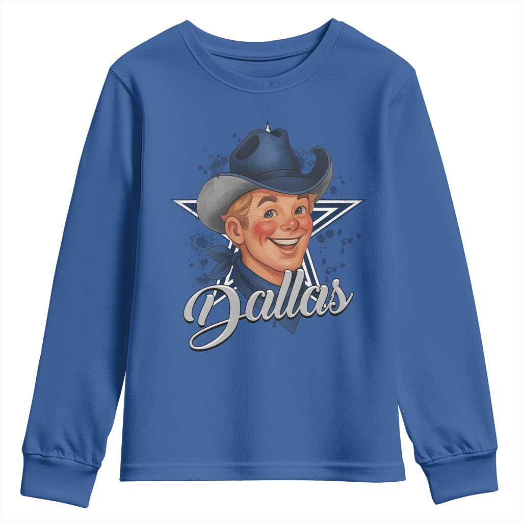 DFC Game Day Youth Sweatshirt Funny Blue Star Sport Fan Football Game TS11 Royal Blue Print Your Wear