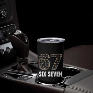 Funny 67 Six Seven Italian Brainrot Gen Alpha Meme Tumbler Cup TS11 Print Your Wear