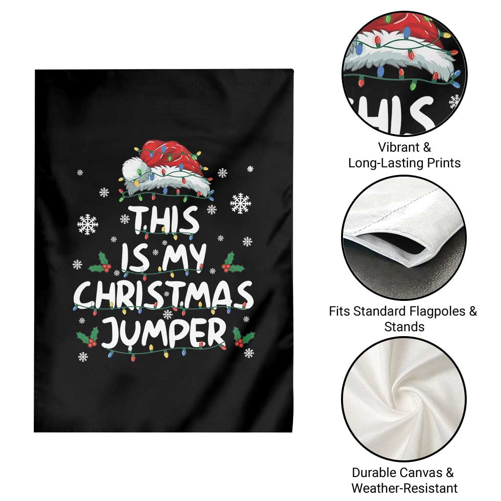 Funny British Christmas Garden Flag This Is My Christmas Jumper TS11 Print Your Wear