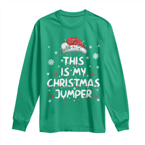 Funny British Christmas Long Sleeve Shirt This Is My Christmas Jumper TS11 Irish Green Print Your Wear
