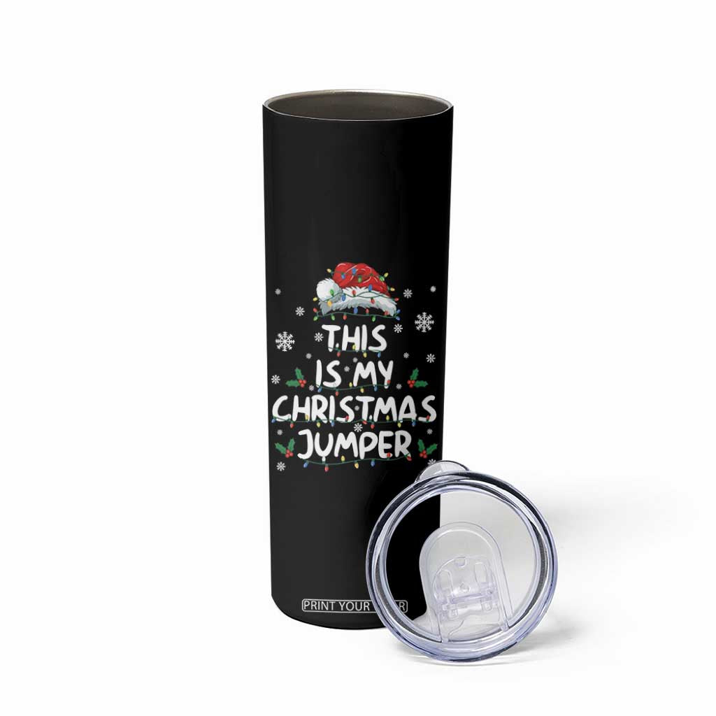 Funny British Christmas Skinny Tumbler This Is My Christmas Jumper TS11 Print Your Wear