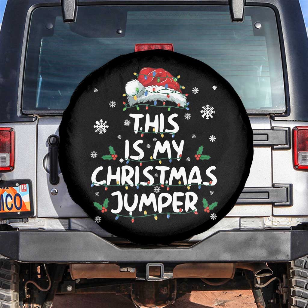 Funny British Christmas Spare Tire Cover This Is My Christmas Jumper TS11 No hole Black Print Your Wear