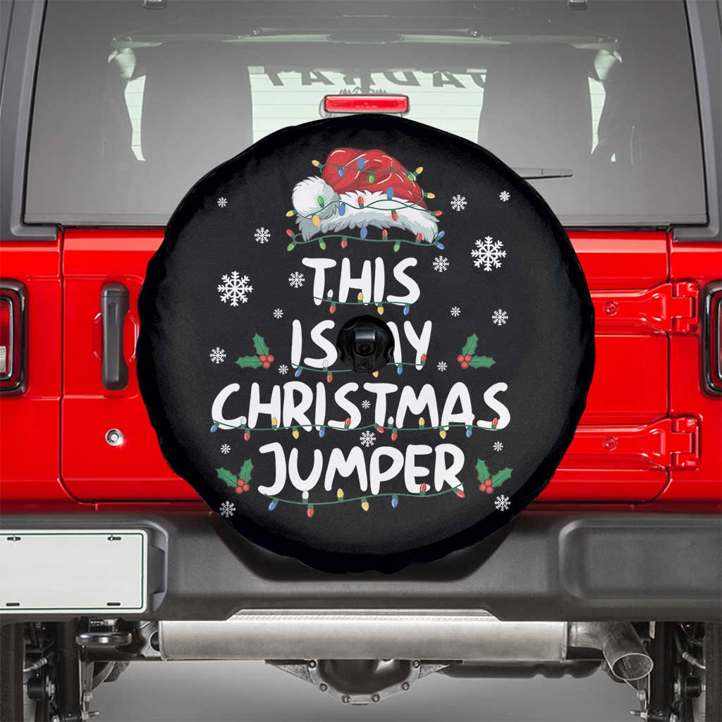 Funny British Christmas Spare Tire Cover This Is My Christmas Jumper TS11 Black Print Your Wear