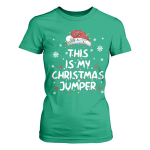 Funny British Christmas T Shirt For Women This Is My Christmas Jumper TS11 Irish Green Print Your Wear