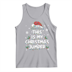 Funny British Christmas Tank Top This Is My Christmas Jumper TS11 Athletic Heather Print Your Wear