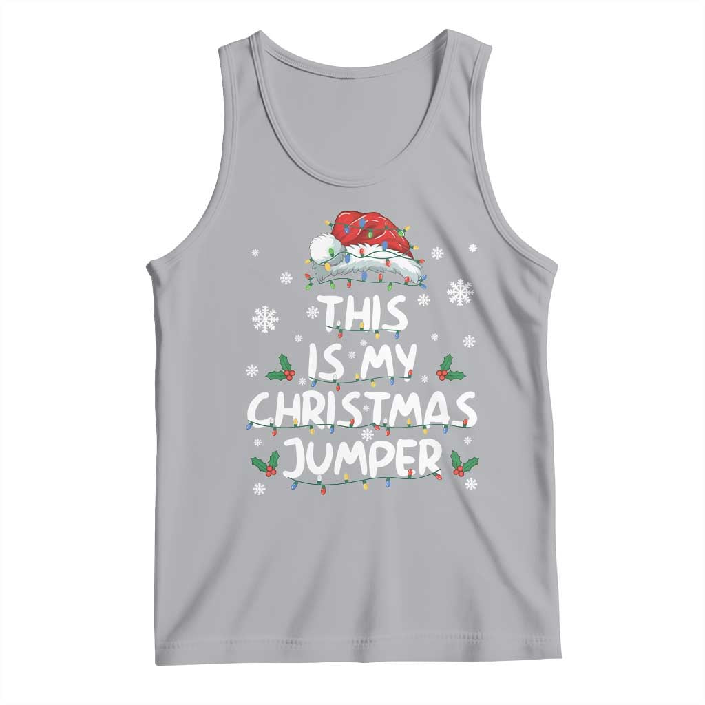 Funny British Christmas Tank Top This Is My Christmas Jumper - Print Your Wear