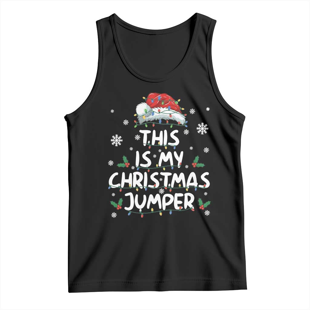 Funny British Christmas Tank Top This Is My Christmas Jumper - Print Your Wear