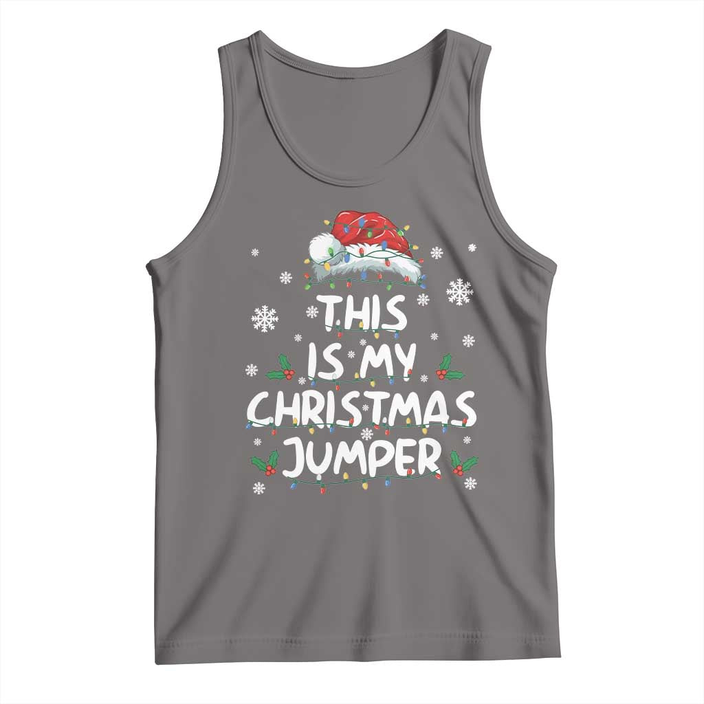 Funny British Christmas Tank Top This Is My Christmas Jumper - Print Your Wear