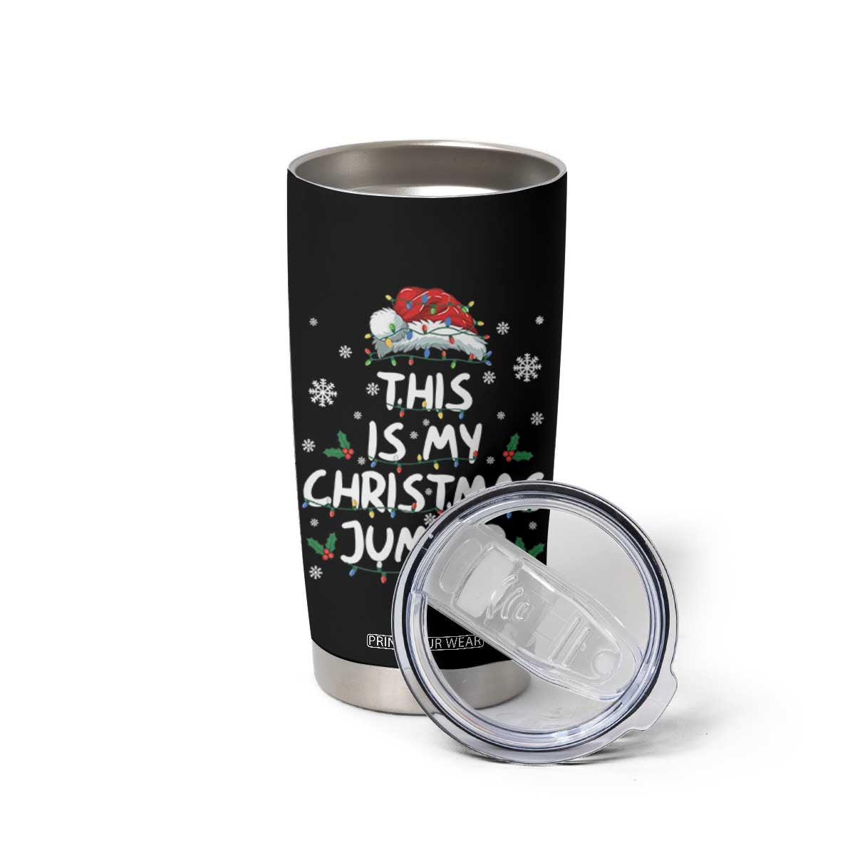 Funny British Christmas Tumbler Cup This Is My Christmas Jumper TS11 Print Your Wear