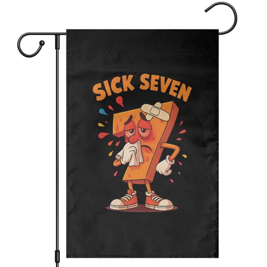 Funny Sick Seven 67 Meme Garden Flag Six Seven Wordplay TS11 Black Print Your Wear