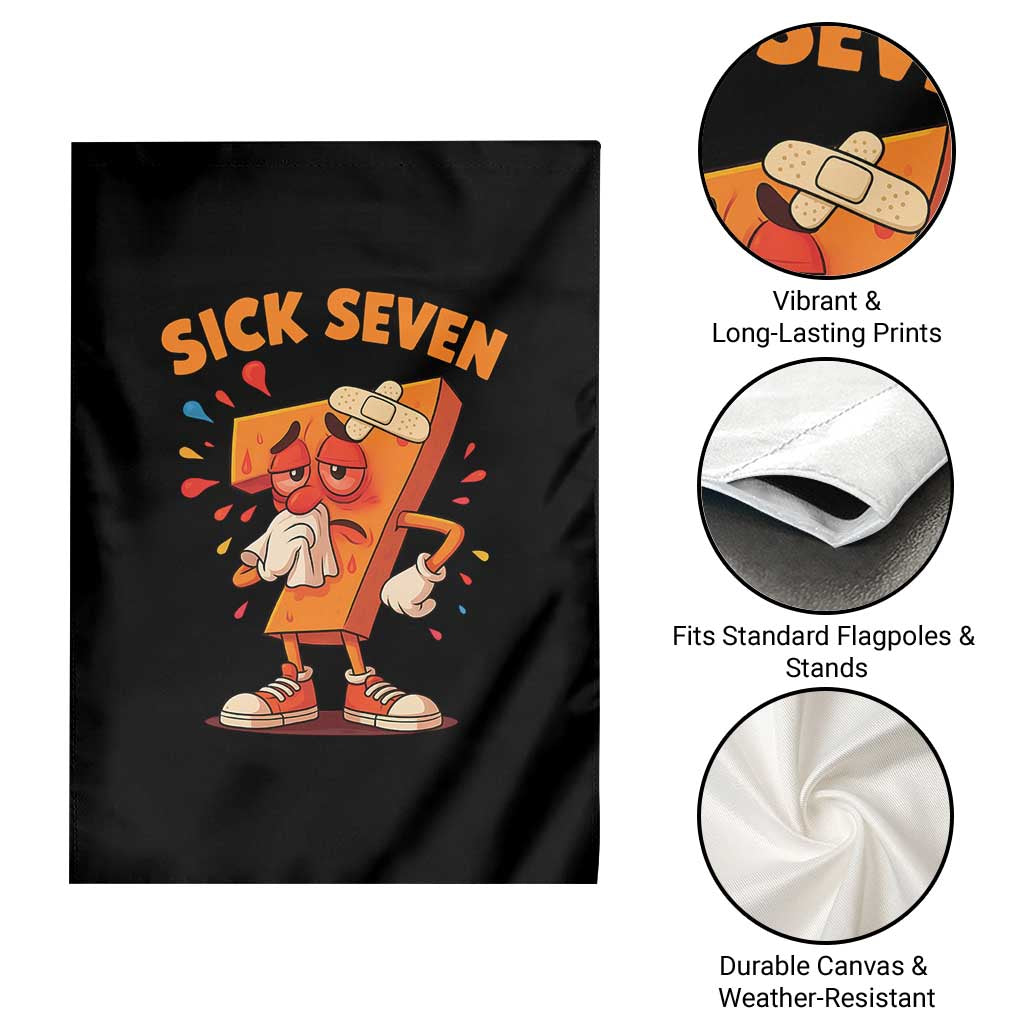 Funny Sick Seven 67 Meme Garden Flag Six Seven Wordplay TS11 Print Your Wear