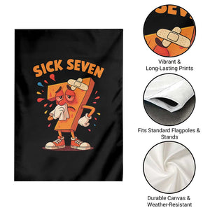 Funny Sick Seven 67 Meme Garden Flag Six Seven Wordplay TS11 Print Your Wear