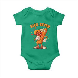 Funny Sick Seven 67 Meme Baby Onesie Six Seven Wordplay TS11 Irish Green Print Your Wear
