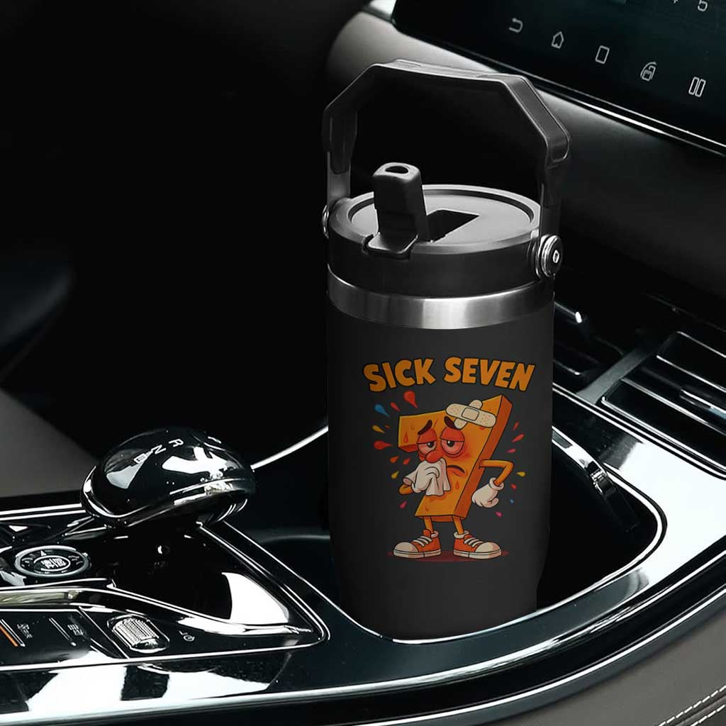 Funny Sick Seven 67 Meme Flip Straw Tumbler Six Seven Wordplay TS11 Print Your Wear
