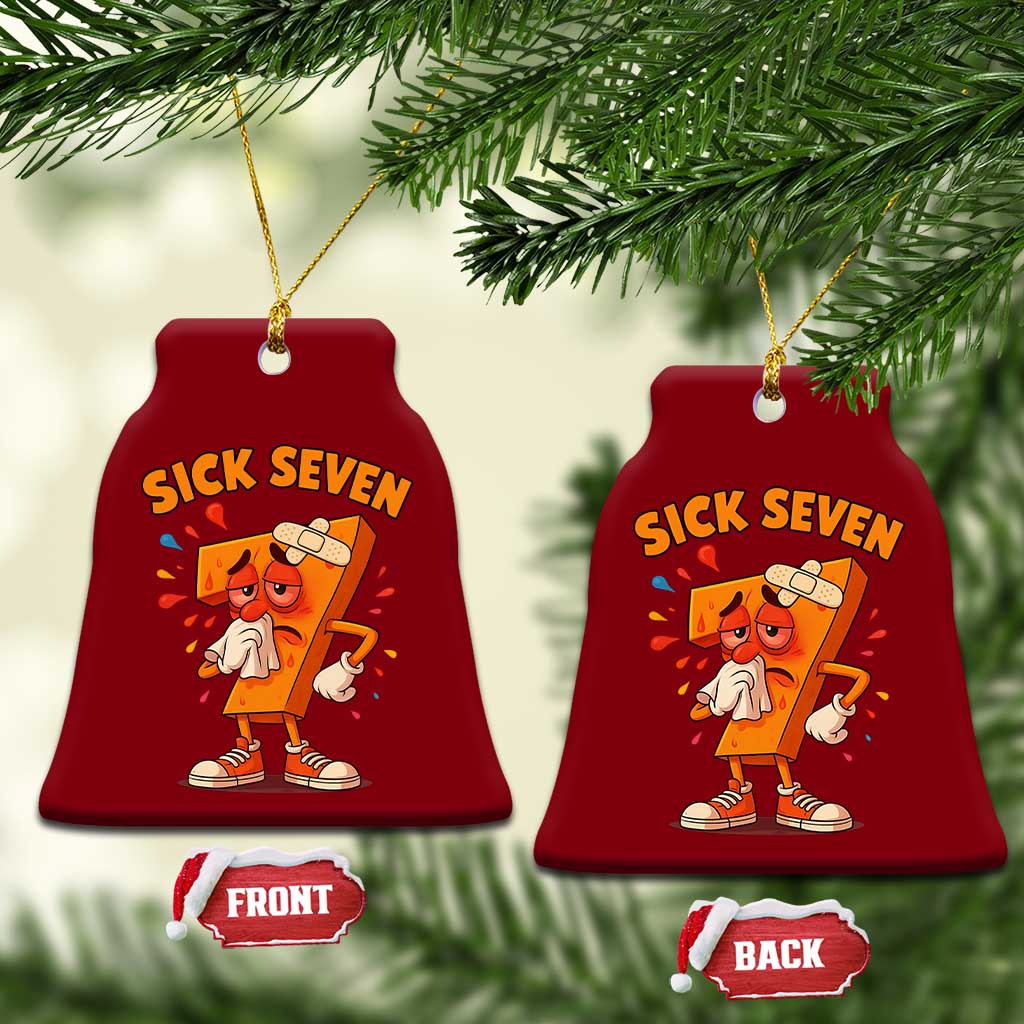 Funny Sick Seven 67 Meme Ceramic Ornament Six Seven Wordplay TS11 Print Your Wear