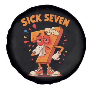 Funny Sick Seven 67 Meme Spare Tire Cover Six Seven Wordplay TS11 Print Your Wear
