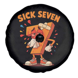 Funny Sick Seven 67 Meme Spare Tire Cover Six Seven Wordplay TS11 Print Your Wear