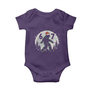 Funny Bigfoot 67 Christmas Night Stroll Moon Sasquatch Baby Onesie TS11 Purple Print Your Wear