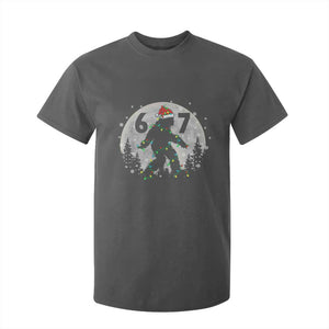Funny Bigfoot 67 Christmas Night Stroll Moon Sasquatch T Shirt For Kid TS11 Dark Heather Print Your Wear