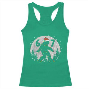 Funny Bigfoot 67 Christmas Night Stroll Moon Sasquatch Racerback Tank Top TS11 Irish Green Print Your Wear