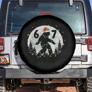 Funny Bigfoot 67 Christmas Night Stroll Moon Sasquatch Spare Tire Cover TS11 No hole Black Print Your Wear
