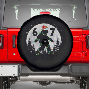 Funny Bigfoot 67 Christmas Night Stroll Moon Sasquatch Spare Tire Cover TS11 Black Print Your Wear