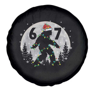 Funny Bigfoot 67 Christmas Night Stroll Moon Sasquatch Spare Tire Cover TS11 Print Your Wear
