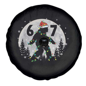 Funny Bigfoot 67 Christmas Night Stroll Moon Sasquatch Spare Tire Cover TS11 Print Your Wear