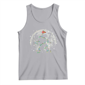 Funny Bigfoot 67 Christmas Night Stroll Moon Sasquatch Tank Top TS11 Athletic Heather Print Your Wear