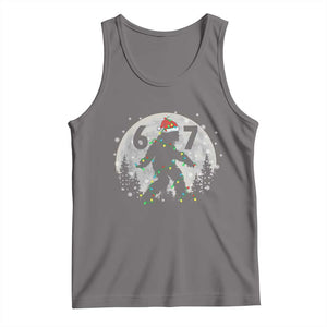 Funny Bigfoot 67 Christmas Night Stroll Moon Sasquatch Tank Top - Print Your Wear