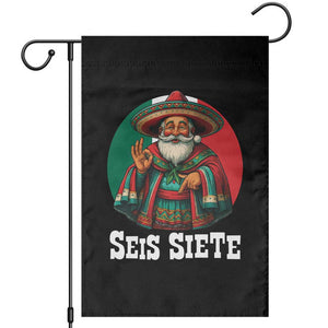 Funny Mexican Christmas 67 Garden Flag Seis Siete Santa In Mexico TS11 Black Print Your Wear