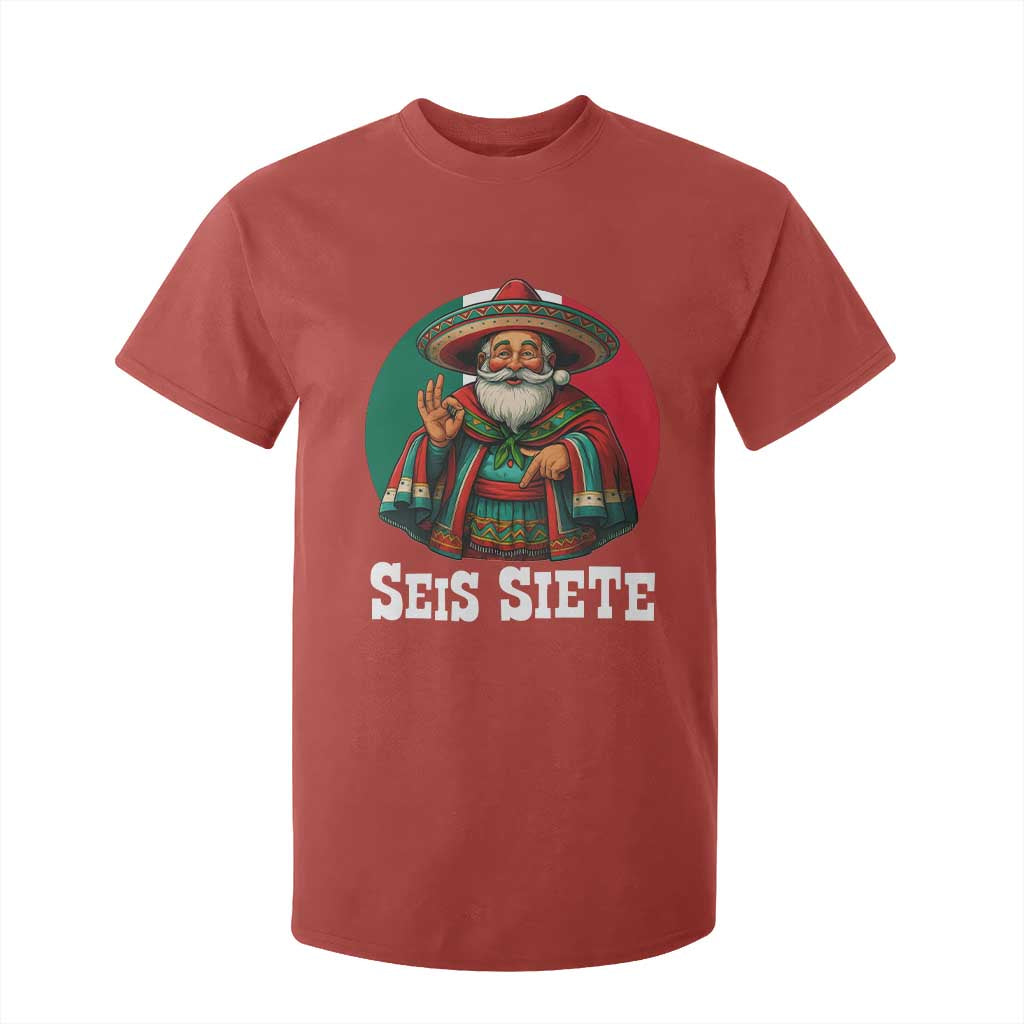 Funny Mexican Christmas 67 T Shirt For Kid Seis Siete Santa In Mexico TS11 Red Print Your Wear