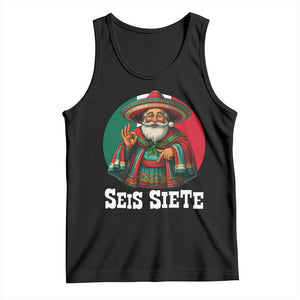 Funny Mexican Christmas 67 Tank Top Seis Siete Santa In Mexico - Print Your Wear
