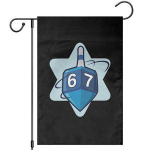 Funny Hanukkah 67 Garden Flag Six Seven Meme Dreidel Star Of David TS11 Black Print Your Wear
