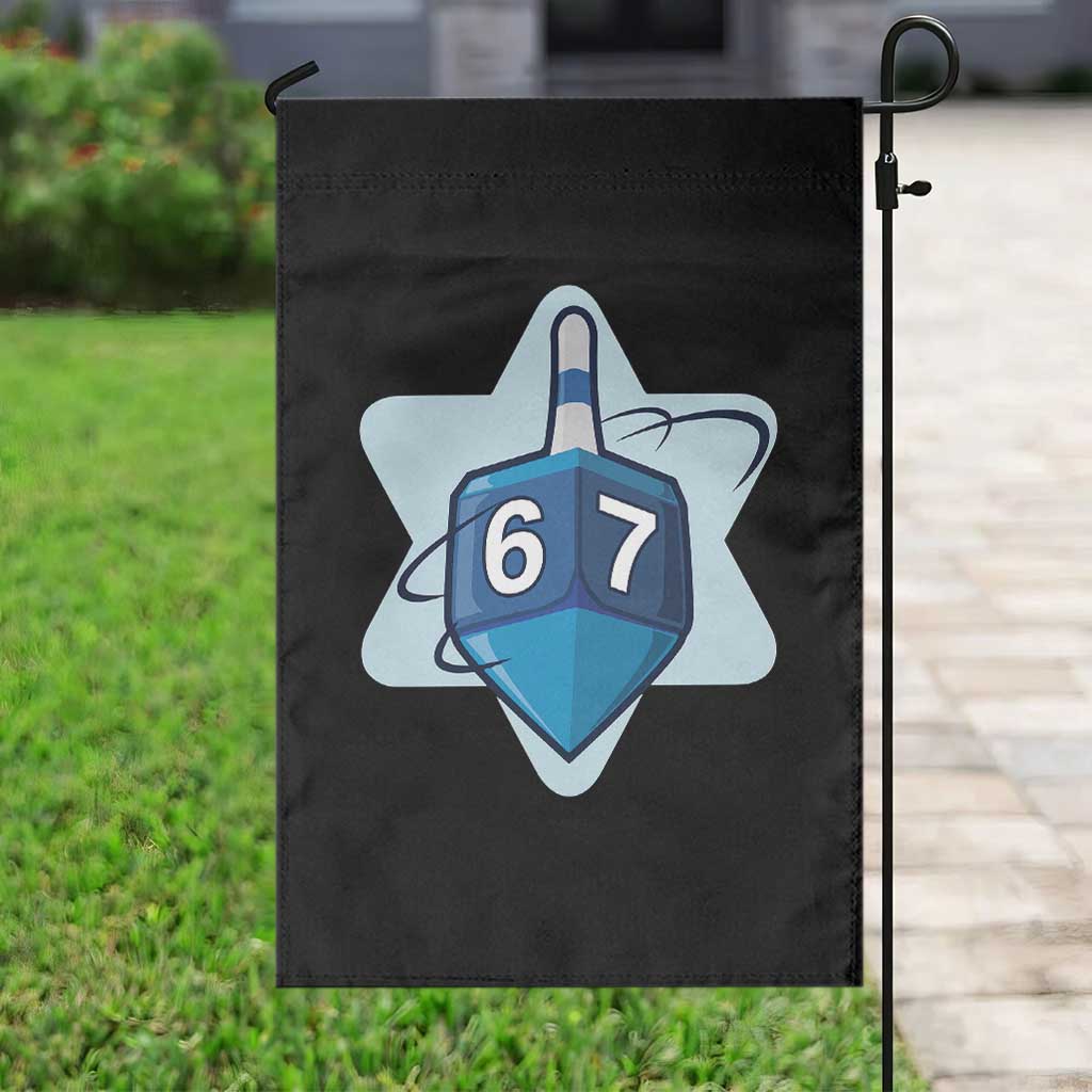 Funny Hanukkah 67 Garden Flag Six Seven Meme Dreidel Star Of David TS11 Print Your Wear