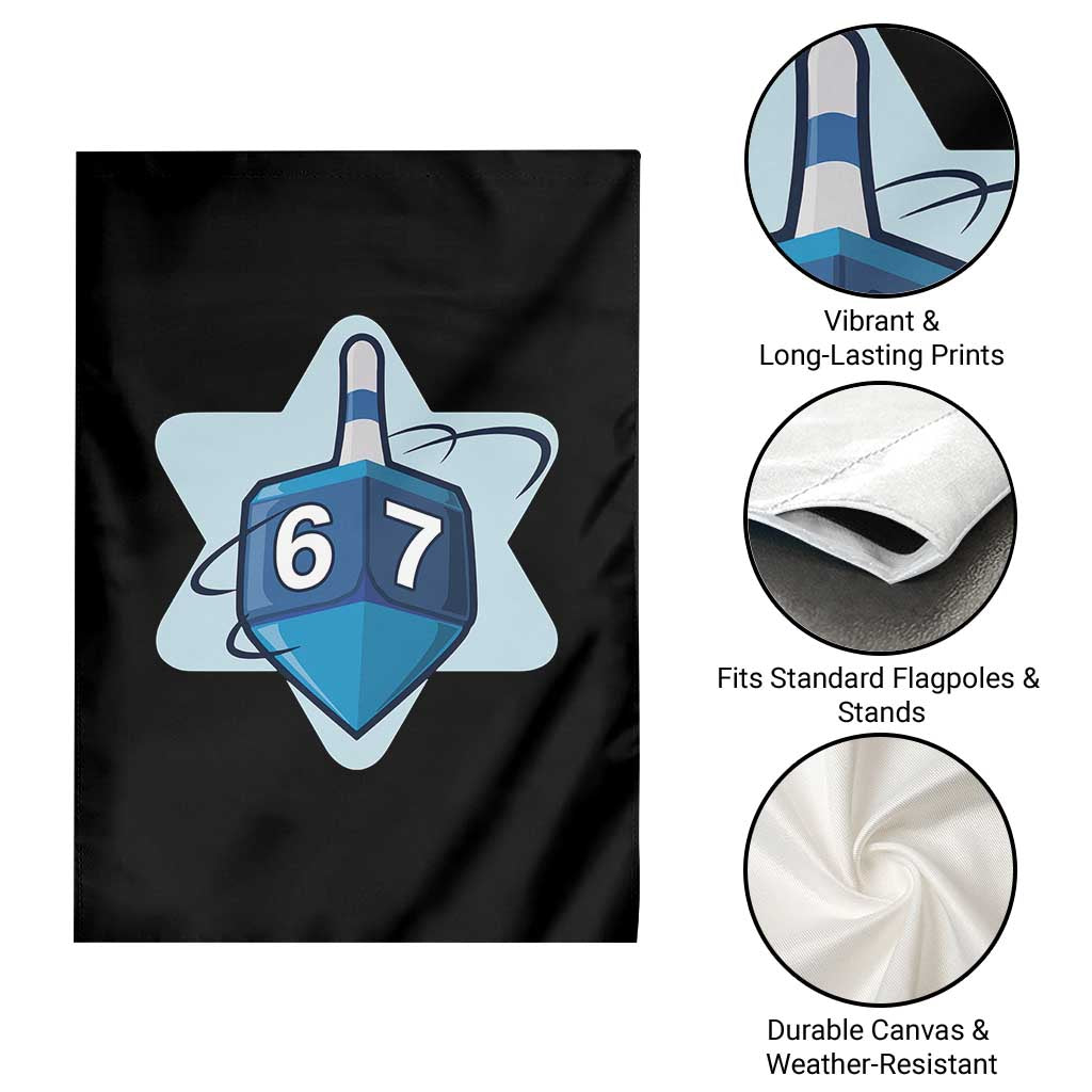 Funny Hanukkah 67 Garden Flag Six Seven Meme Dreidel Star Of David TS11 Print Your Wear