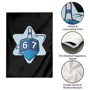 Funny Hanukkah 67 Garden Flag Six Seven Meme Dreidel Star Of David TS11 Print Your Wear