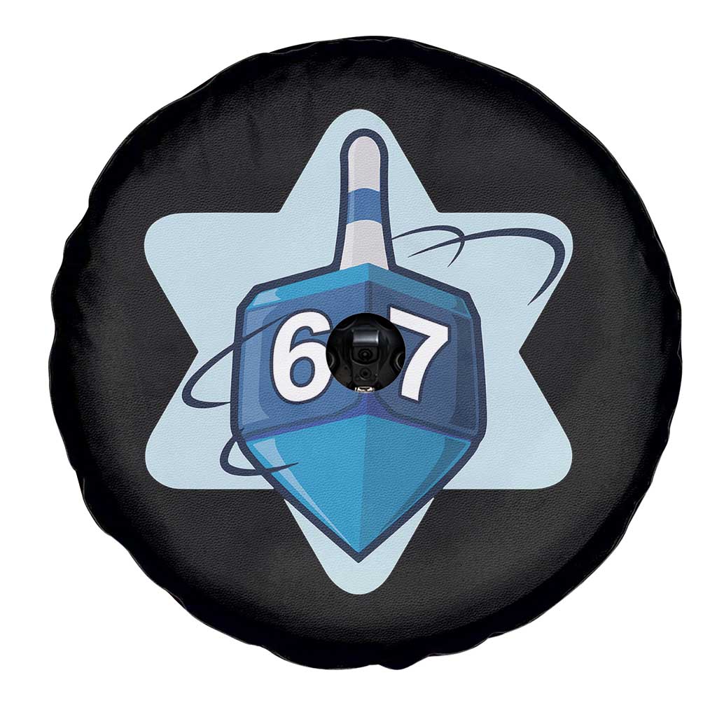 Funny Hanukkah 67 Spare Tire Cover Six Seven Meme Dreidel Star Of David TS11 Print Your Wear