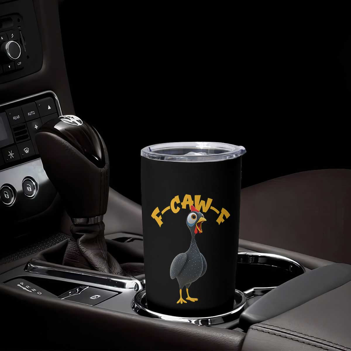 Funny F Caw F Guinea Fowl Tumbler Cup Cartoon Guinea Bird Poultry Humor TS11 Print Your Wear