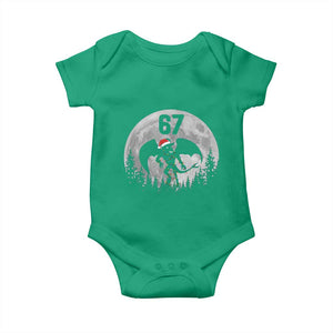 Funny Jersey Devil 67 Christmas Santa Hat Moon Night Stroll Baby Onesie TS11 Irish Green Print Your Wear
