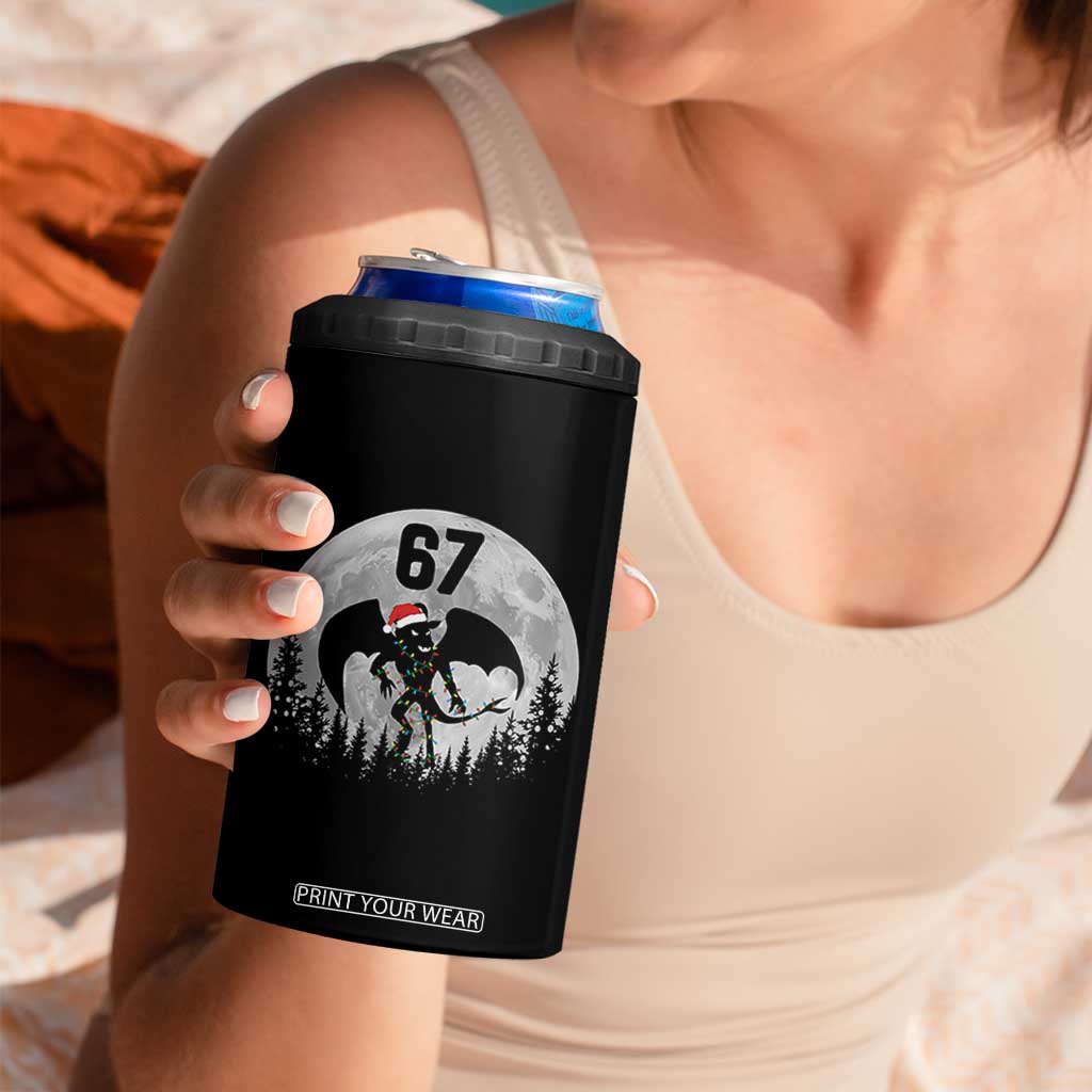 Funny Jersey Devil 67 Christmas Santa Hat Moon Night Stroll 4 in 1 Can Cooler Tumbler TS11 Print Your Wear