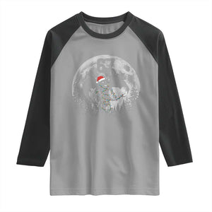 Funny Jersey Devil 67 Christmas Santa Hat Moon Night Stroll Raglan Shirt TS11 Sport Gray Black Print Your Wear