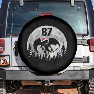 Funny Jersey Devil 67 Christmas Santa Hat Moon Night Stroll Spare Tire Cover TS11 No hole Black Print Your Wear