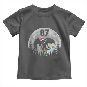 Funny Jersey Devil 67 Christmas Santa Hat Moon Night Stroll Toddler T Shirt TS11 Dark Heather Print Your Wear