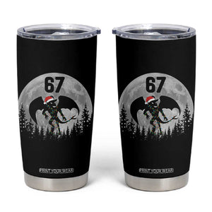 Funny Jersey Devil 67 Christmas Santa Hat Moon Night Stroll Tumbler Cup TS11 Black Print Your Wear